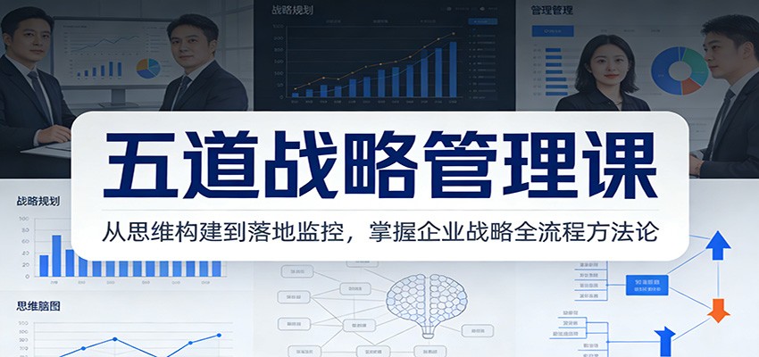 五道战略管理课：从思维构建到落地监控，掌握企业战略全流程方法论-Scorpio丨网创