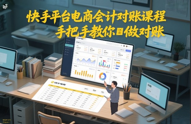 快手平台电商会计对账课程，手把手教你做对账-Scorpio丨网创