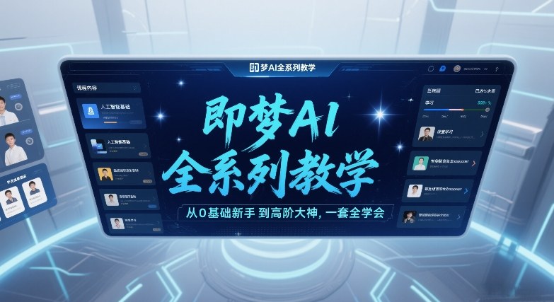 即梦AI全系列教学，从0基础新手到高阶大神，一套全学会-Scorpio丨网创