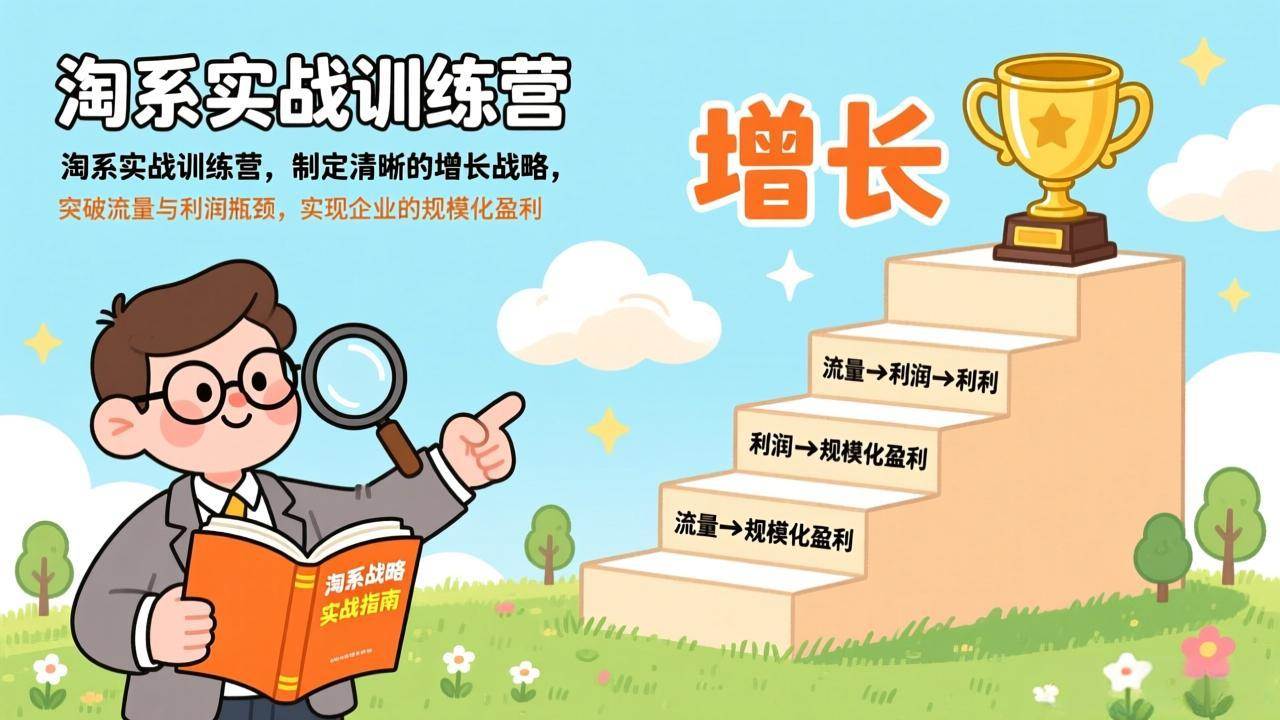 （17278期）淘系实战训练营，制定清晰的增长战略，突破流量与利润瓶颈，实现企业的规模化盈利-Scorpio丨网创