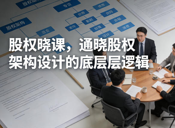 股权晓课，通晓股权架构设计的底层逻辑-Scorpio丨网创