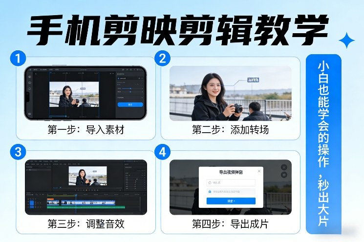 手机剪映剪辑教学，小白也能学会的操作，秒出大片-Scorpio丨网创