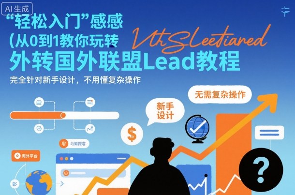 国外联盟賺美刀项目，从0到1教你玩转国外联盟Lead教程，纯新手可操作性100%-Scorpio丨网创