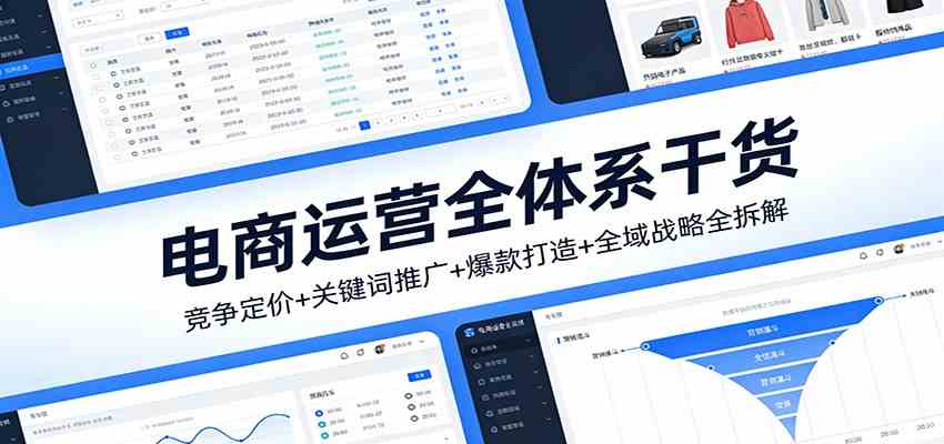 电商运营全体系干货，竞争定价+关键词推广+爆款打造+全域战略全拆解-Scorpio丨网创