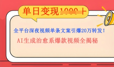 全平台深夜文案新风口：DeepSeek生成百万播放量金句，治愈系内容涨粉速度快4倍-Scorpio丨网创
