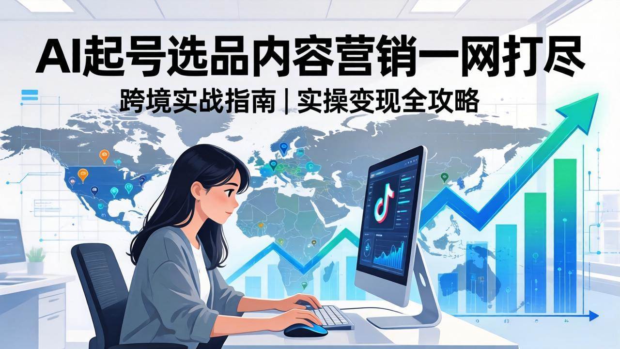 （17824期）2026 TikTok 跨境AI实操：从零基础到变现全流程，AI起号选品内容营销一网打尽-Scorpio丨网创