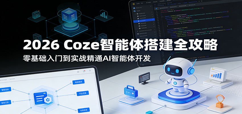 2026 Coze智能体搭建全攻略：零基础入门到实战精通AI智能体开发-Scorpio丨网创