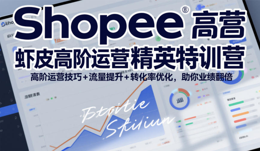 Shopee虾皮高阶运营精英特训营，高阶运营技巧+流量提升+转化率优化，助你业绩翻倍（更新26年5月）-Scorpio丨网创