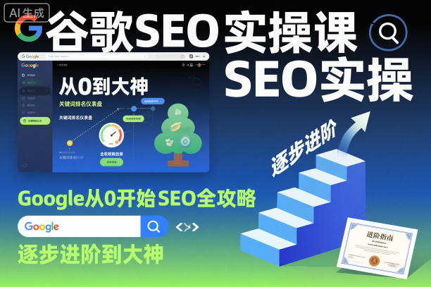 谷歌SEO实操课,Google从0开始SEO全攻略,逐步进阶到大神-Scorpio丨网创