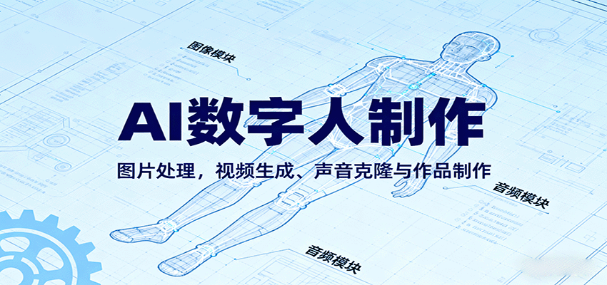 AI永生数字人制作教程:图片处理,视频生成、声音克隆与作品制作-Scorpio丨网创