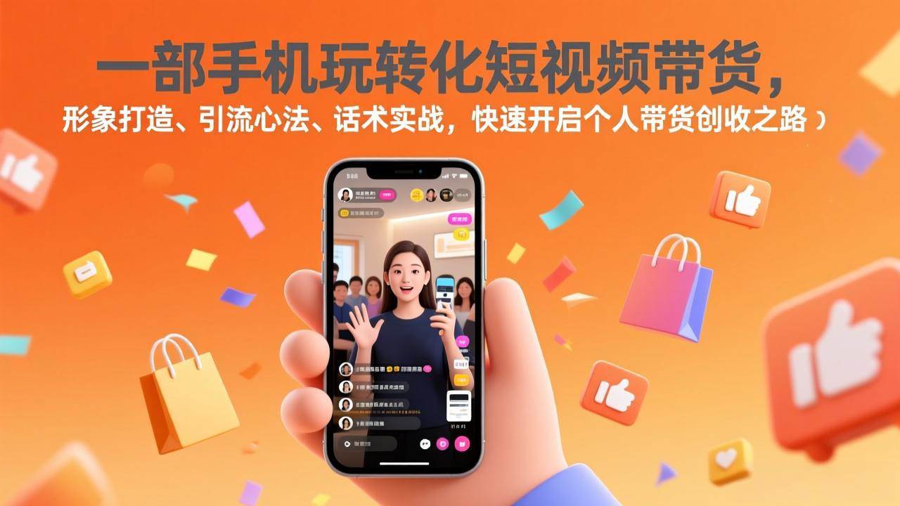 （17356期）一部手机玩转化短视频带货，形象打造、引流心法、话术实战，快速开启个人带货创收之路-Scorpio丨网创