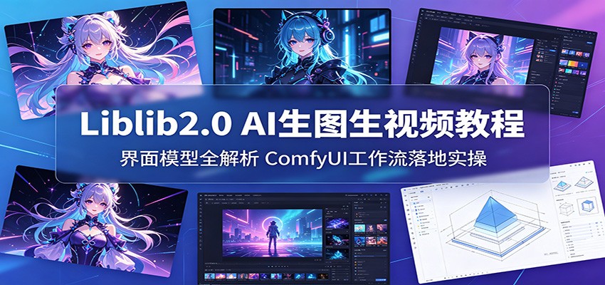 Liblib2.0 AI生图生视频教程：界面模型全解析，ComfyUI工作流落地实操-Scorpio丨网创
