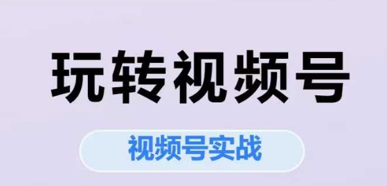 玩转视频号，视频号实战系列课-Scorpio丨网创