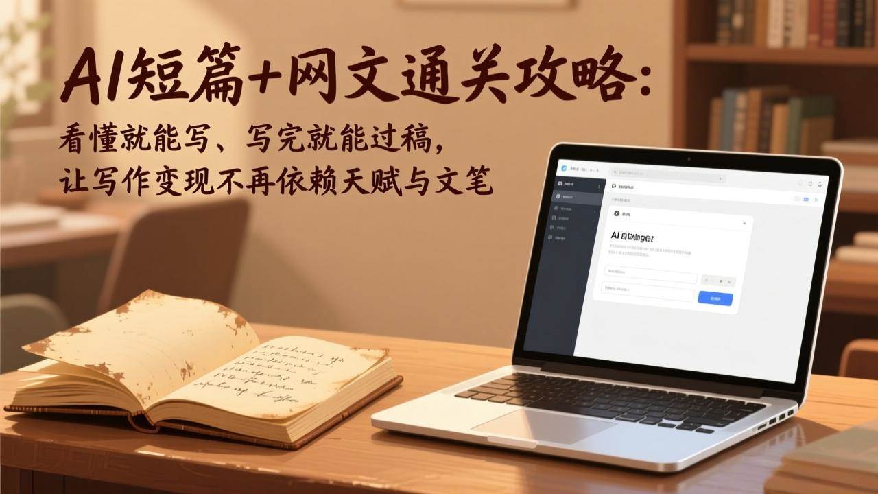 （17515期）AI短篇+网文通关攻略：看懂就能写、写完就能过稿，让写作变现不再依赖天赋与文笔-Scorpio丨网创