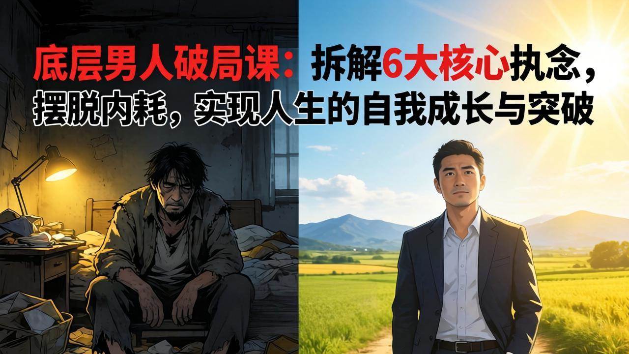 （17747期）付费文章：底层男人破局课：拆解 6 大核心执念，摆脱内耗，实现人生的自我成长与突破-Scorpio丨网创