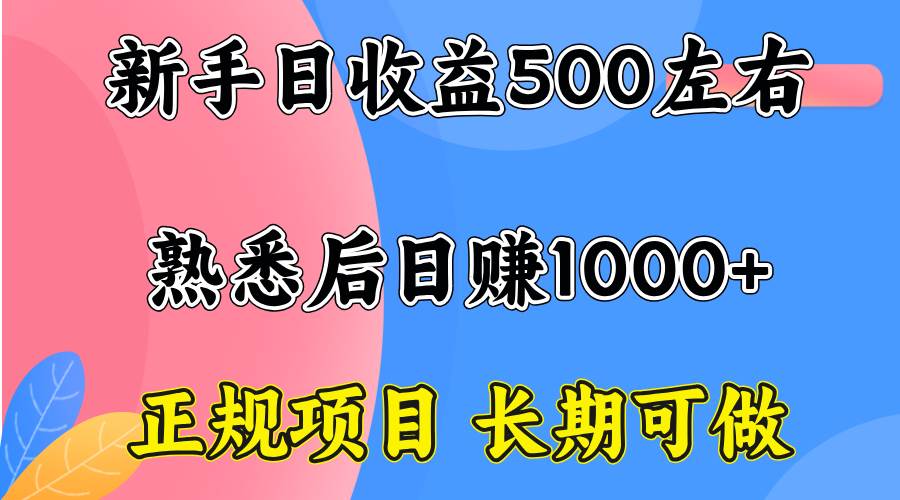（15978期）一台电脑，前期日收益300-500，熟练后日入1000左右-Scorpio丨网创