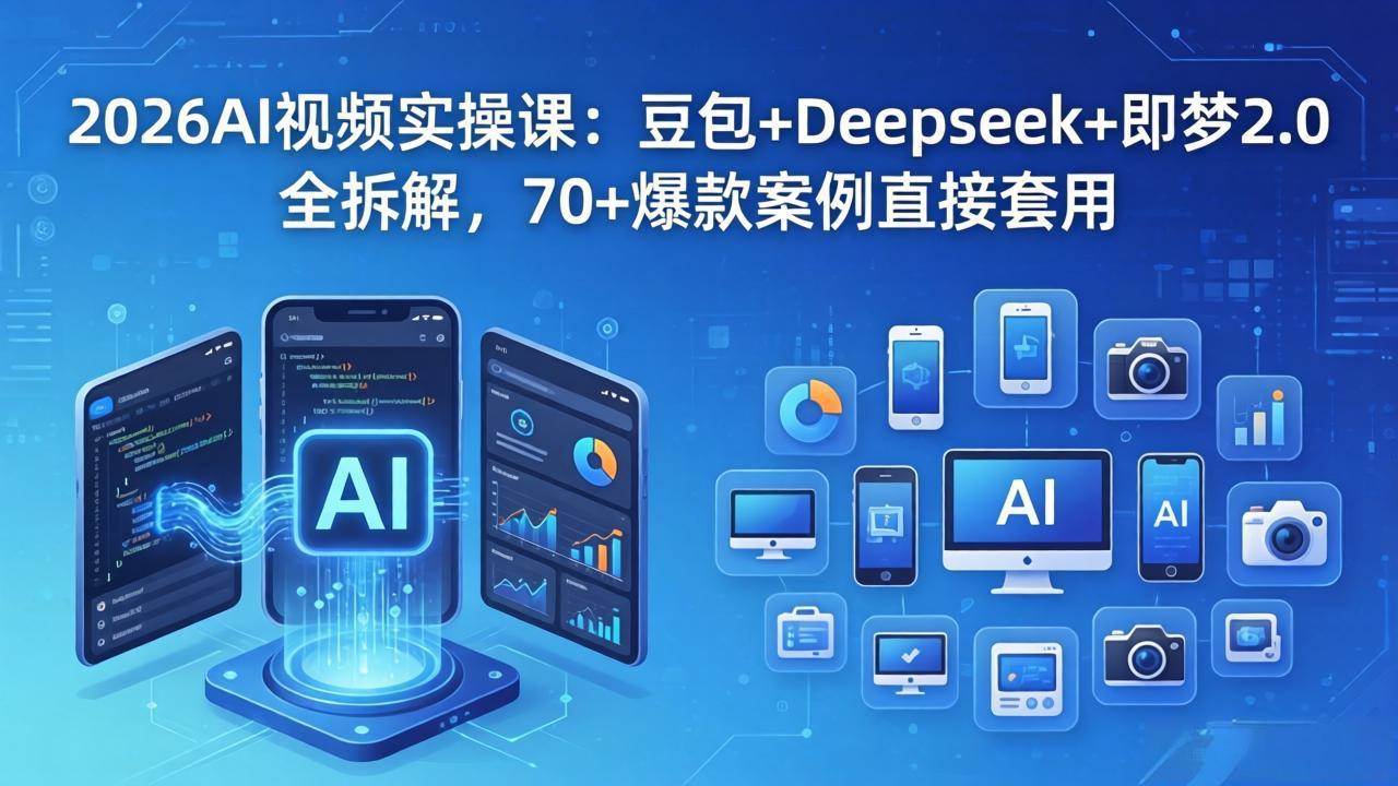 （18263期）2026AI视频实操课：豆包+Deepseek+即梦2.0全拆解，70+爆款案例直接套用-Scorpio丨网创