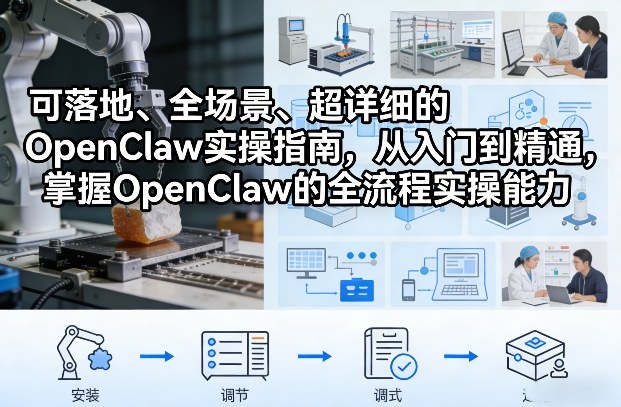 可落地、全场景、超详细的OpenClaw实操指南，从入门到精通，掌握OpenClaw的全流程实操能力-Scorpio丨网创