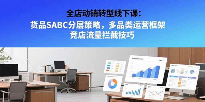（15419期）全店动销转型线下课：货品SABC分层策略，多品类运营框架 竞店流量拦截技巧-Scorpio丨网创