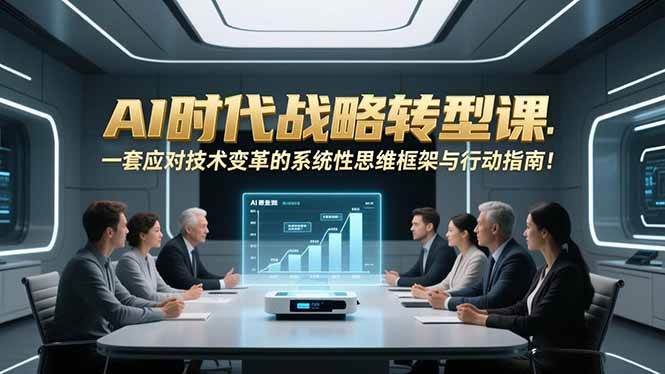 （16989期）AI时代战略转型课：一套应对技术变革的系统性思维框架与行动指南！-Scorpio丨网创