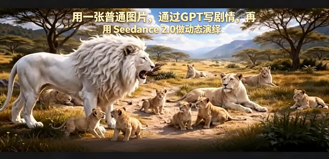 用一张普通图片，通过GPT写剧情，再用Seedance 2.0做动态演绎，居然能生成迪士尼风格搞笑动画-Scorpio丨网创