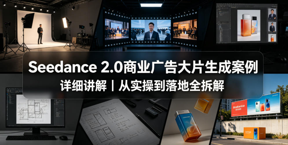 Seedance 2.0商业广告大片生成案例详细讲解｜从实操到落地全拆解-Scorpio丨网创