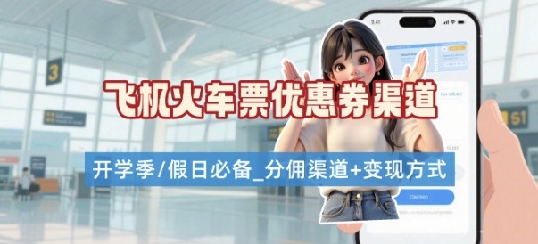 学生党必看！机票火车票优惠券申请渠道 + 项目打法，开学季节日速存-Scorpio丨网创