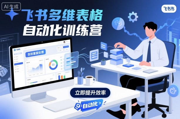 飞书多维表格自动化训练营，手把手教你告别重复处理，用多维表格开启高效办公新模式-Scorpio丨网创