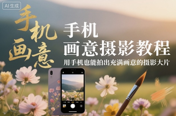 手机画意摄影教程,用手机也能拍出充满画意的摄影大片-Scorpio丨网创