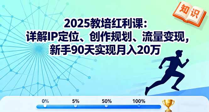 (16178期)2025教培红利课:详解IP定位、创作规划、流量变现,新手90天实现月入20万-Scorpio丨网创