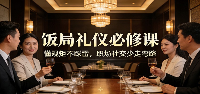 公众号收费文章：《饭局礼仪必修课：懂规矩不踩雷，职场社交少走弯路》-Scorpio丨网创