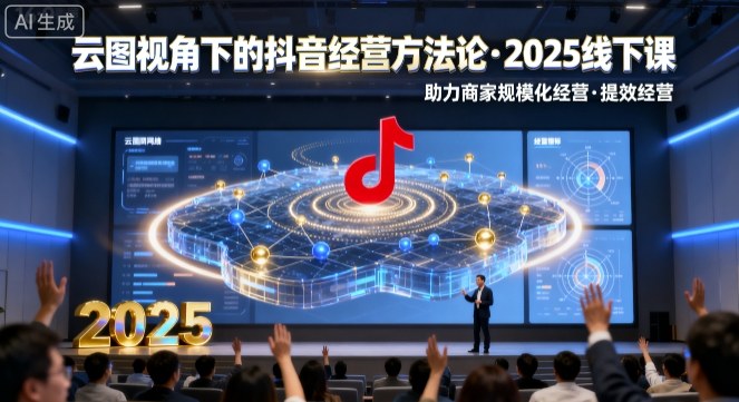 云图视角下的抖音经营方法论,2025线下课,助力商家规模化经营,提效经营(录音+字幕)-Scorpio丨网创