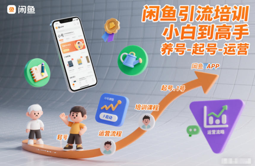 闲鱼引流培训,小白到高手,养号-起号-运营-Scorpio丨网创