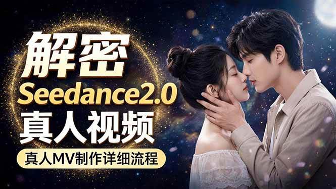 （18289期）Seedance 2.0电影级真人 MV全流程拆解：提示词、运镜、粒子特效，手把手实操-Scorpio丨网创