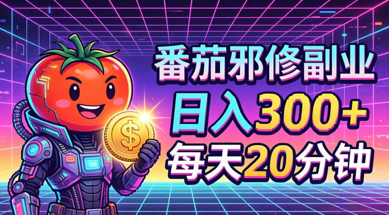 番茄小说撸金，日入300+，每天20分钟！五一必看，独家项目，副业小白友好，超级简单【揭秘】-Scorpio丨网创