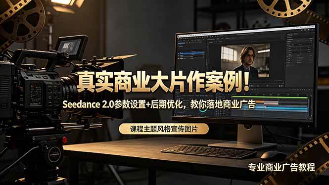 （18484期）真实商业大片作案例！Seedance 2.0参数设置+后期优化，教你落地商业广告-Scorpio丨网创