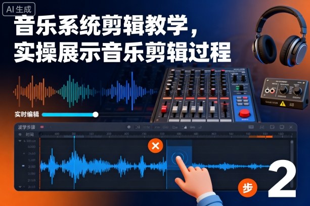音乐系统剪辑教学,实操展示音乐剪辑过程-Scorpio丨网创
