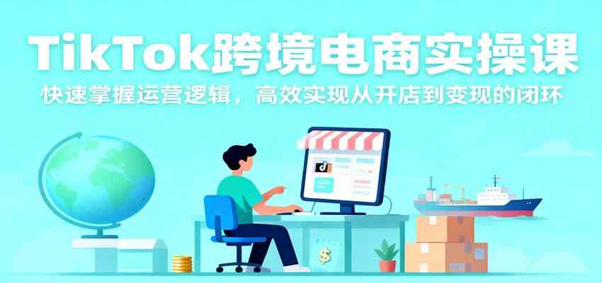 TikTok跨境电商实操课,快速掌握运营逻辑,高效实现从开店到变现的闭环-Scorpio丨网创