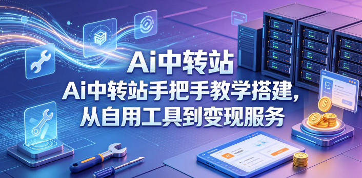 Ai中转站手把手教学搭建，从自用工具到变现服务-Scorpio丨网创
