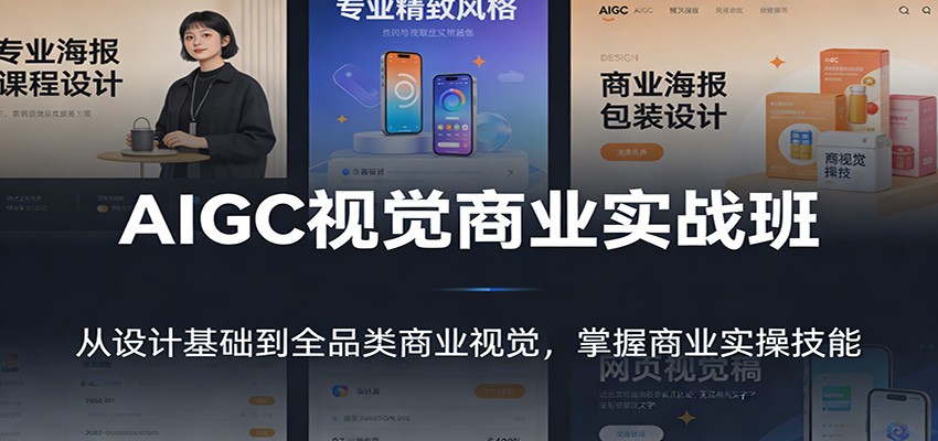 AIGC视觉商业实战班：从设计基础到全品类商业视觉，掌握商业实操技能-Scorpio丨网创