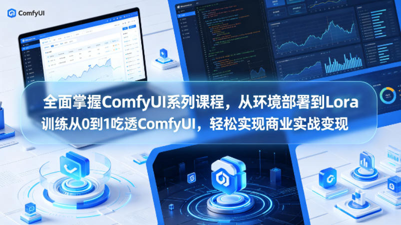 全面掌握ComfyUI系列课程，从环境部署到Lora训练从0到1吃透ComfyUI，轻松实现商业实战变现-Scorpio丨网创