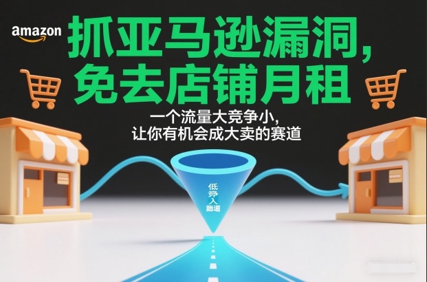 抓亚马逊漏洞,免去店铺月租,一个流量大竞争小,让你有机会成大卖的赛道-Scorpio丨网创