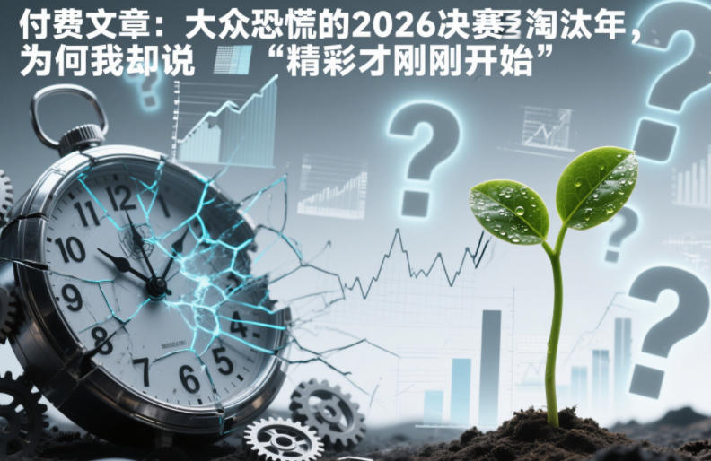 付费文章：大众恐慌的2026决赛淘汰年，为何我却说“精彩才刚刚开始”？-Scorpio丨网创