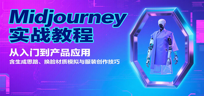 Midjourney实战教程:从入门到产品应用,含生成思路、换脸材质模拟与服装创作技巧-Scorpio丨网创