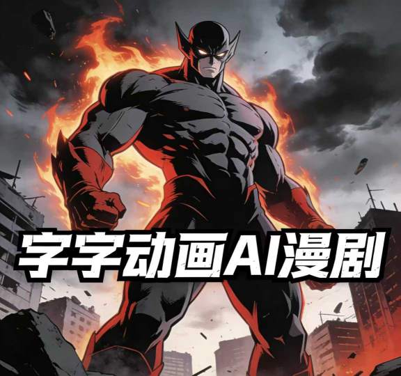 字字动画AI漫剧2026年第1期系统课程，小白看完就能学会实操的漫剧课，单人月收1-3W-Scorpio丨网创