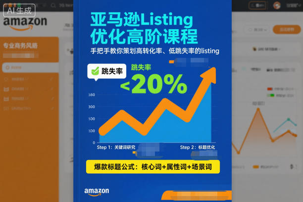 亚马逊Listing优化高阶课程，手把手教你策划高转化率、低跳失率的listing-Scorpio丨网创