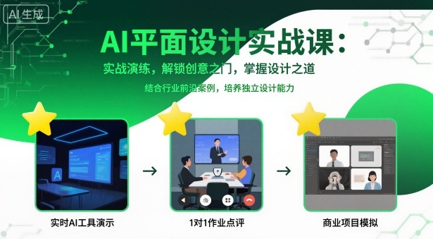 AI平面设计实战课,实战演练,解锁创意之门,掌握设计之道-Scorpio丨网创
