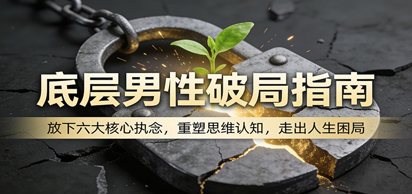 底层男性破局指南：放下六大核心执念，重塑思维认知，走出人生困局-Scorpio丨网创