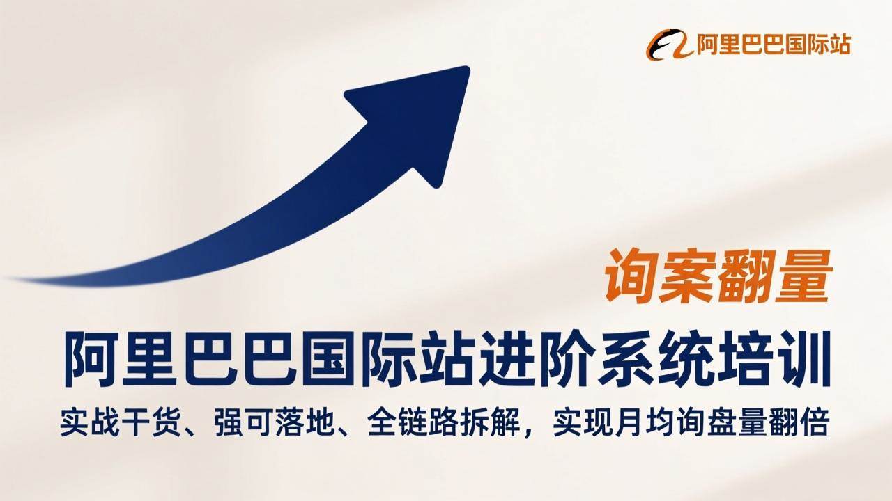 （17335期）阿里巴巴国际站进阶系统培训，实战干货、强可落地、全链路拆解，实现月均询盘量翻倍-Scorpio丨网创