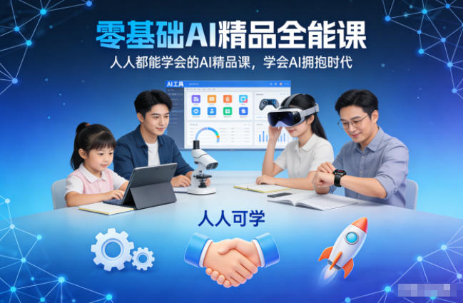 零基础AI精品全能课,人人都能学会的AI精品课,学会AI拥抱时代-Scorpio丨网创